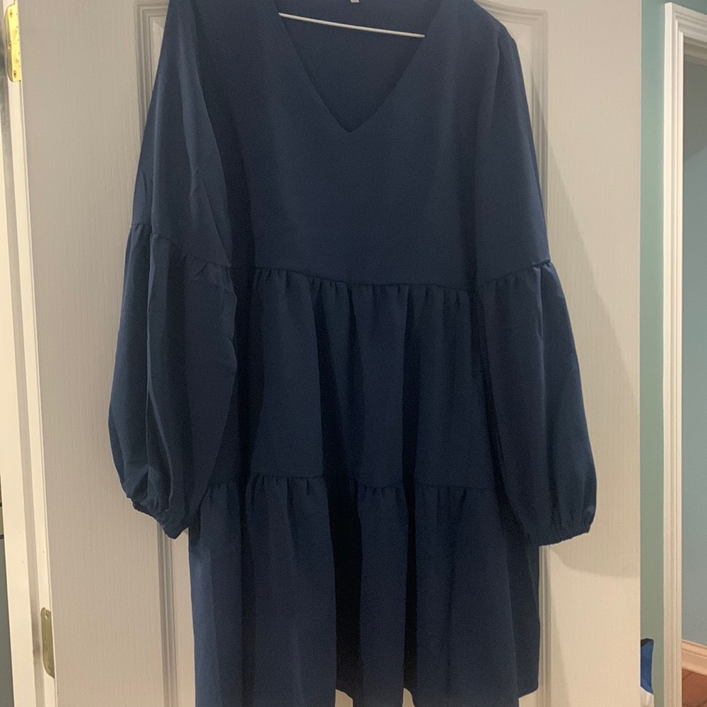 Navy Babydoll Women’s Dress